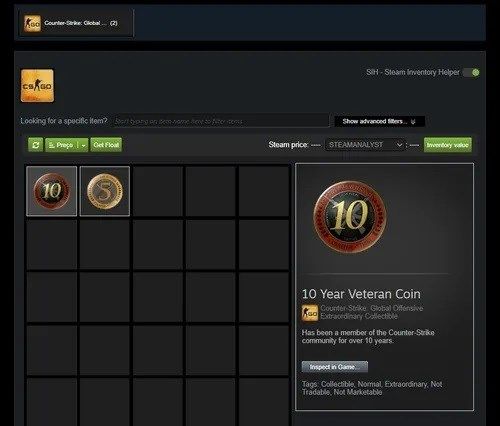 CONTA ANTIGA STEAM 10 A 21 ANOS, MEDALHAS 5 E 10 ANOS, CS2 COM HORAS