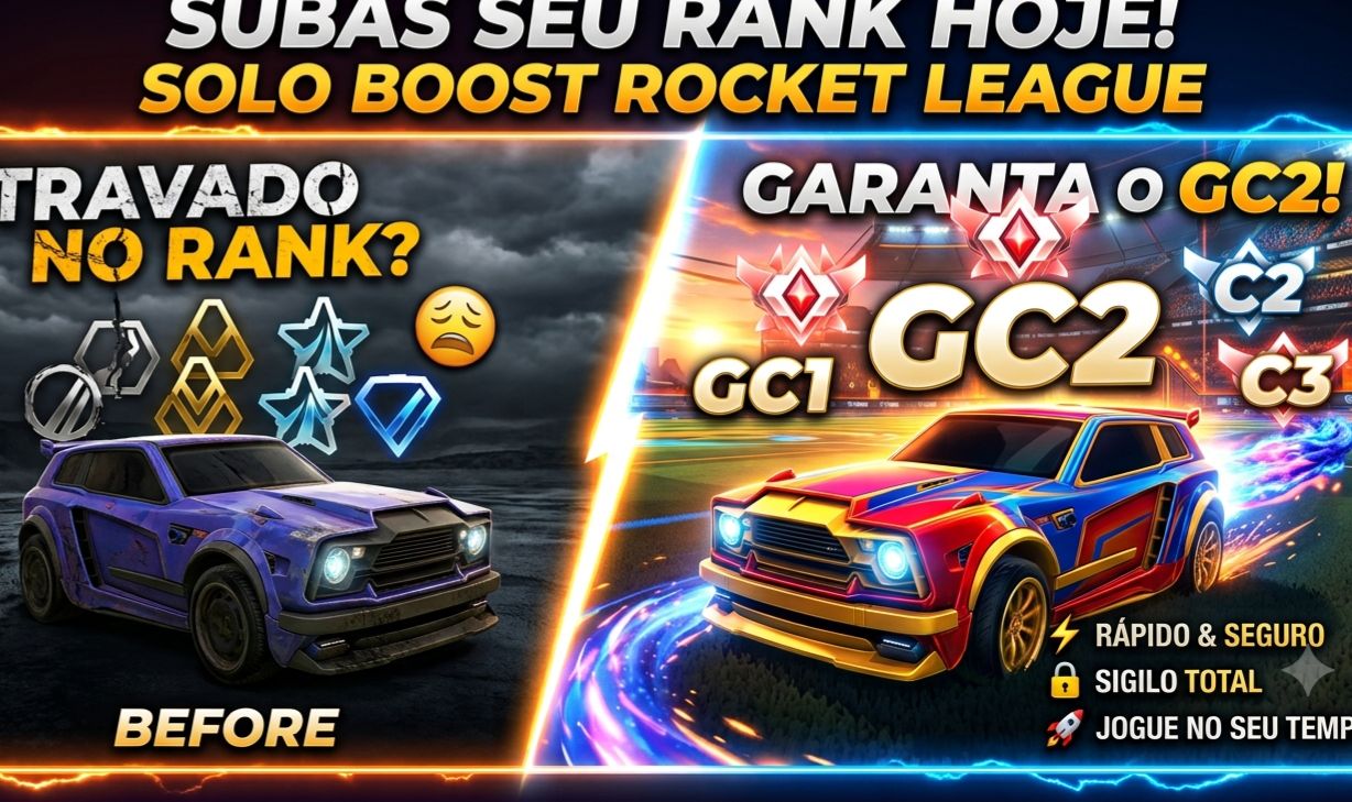 SUBIDA DE RANK RÁPIDA E SEGURA NO ROCKET LEAGUE!
