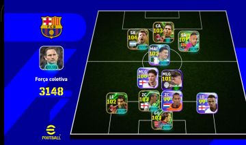 Efootball Força 3148 | Time Insano com Lendas!