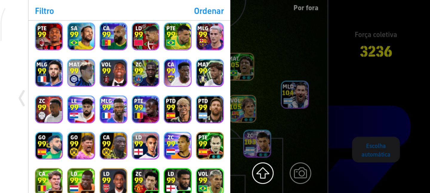 CONTA EFOOTBALL 400 JOGADORES HAZARD 109 HAALAND 108 FULL META ESTRELADA