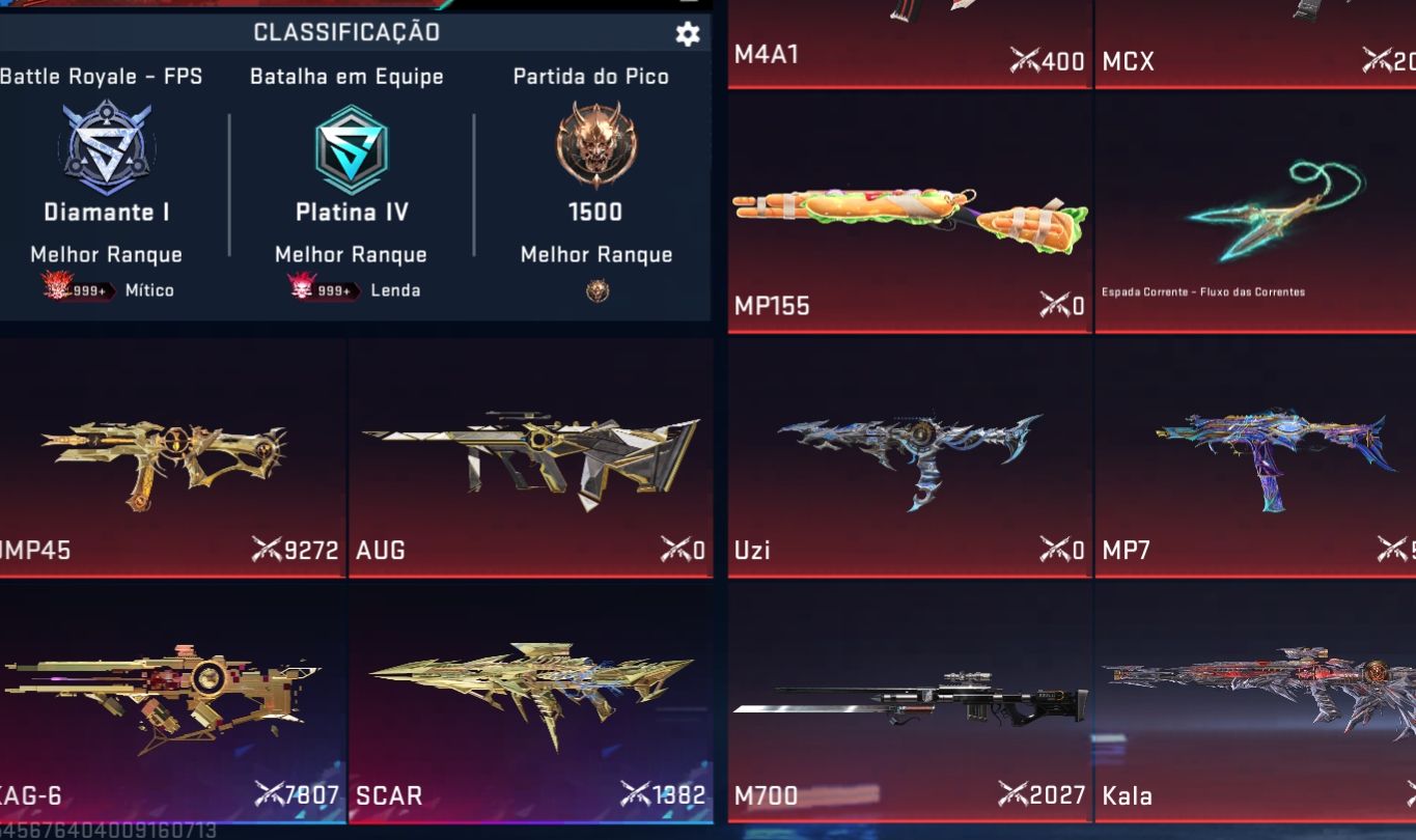 Conta de blood strike com skins eterna/evo