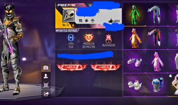 CONTA FREE FIRE | 450+ PEITORAIS | FADINHA | CRIMINAL VERDE