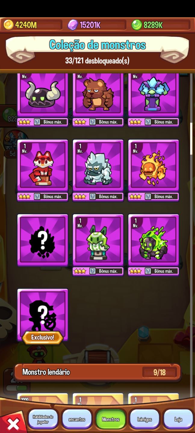 Conta de Summoners com monstros insanos le a descrição