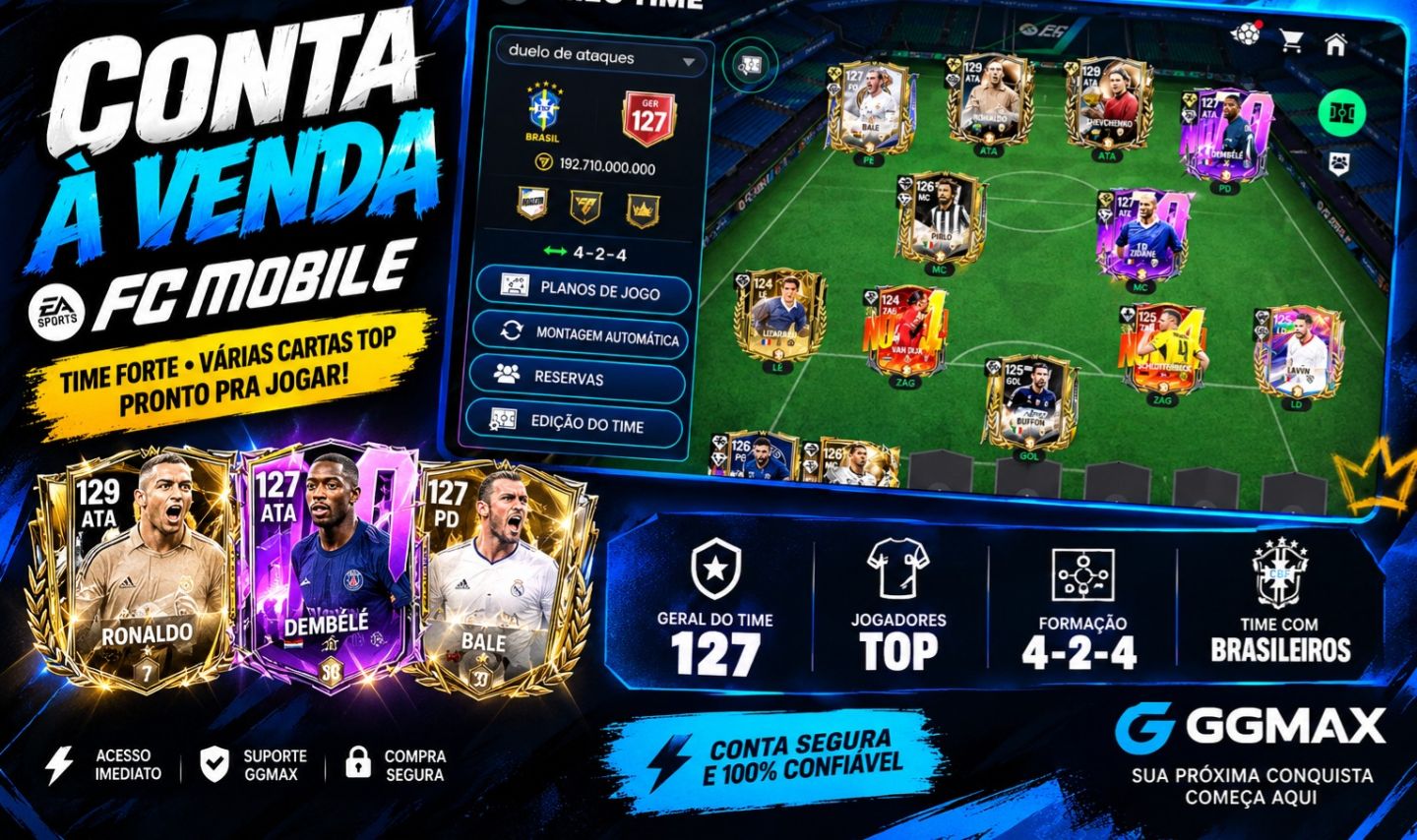 Conta FC mobile Ger 127 Com Ronaldo e Shevchenko