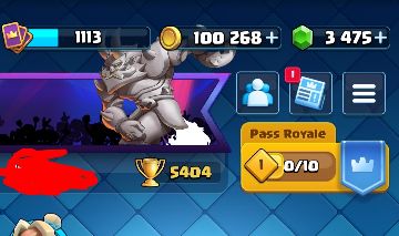 Conta Clash Royale 5k Troféus e 3K Gemas
