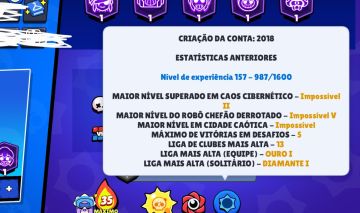 Conta antiga de brawl stars, no melhor preço, otima para competição e rank