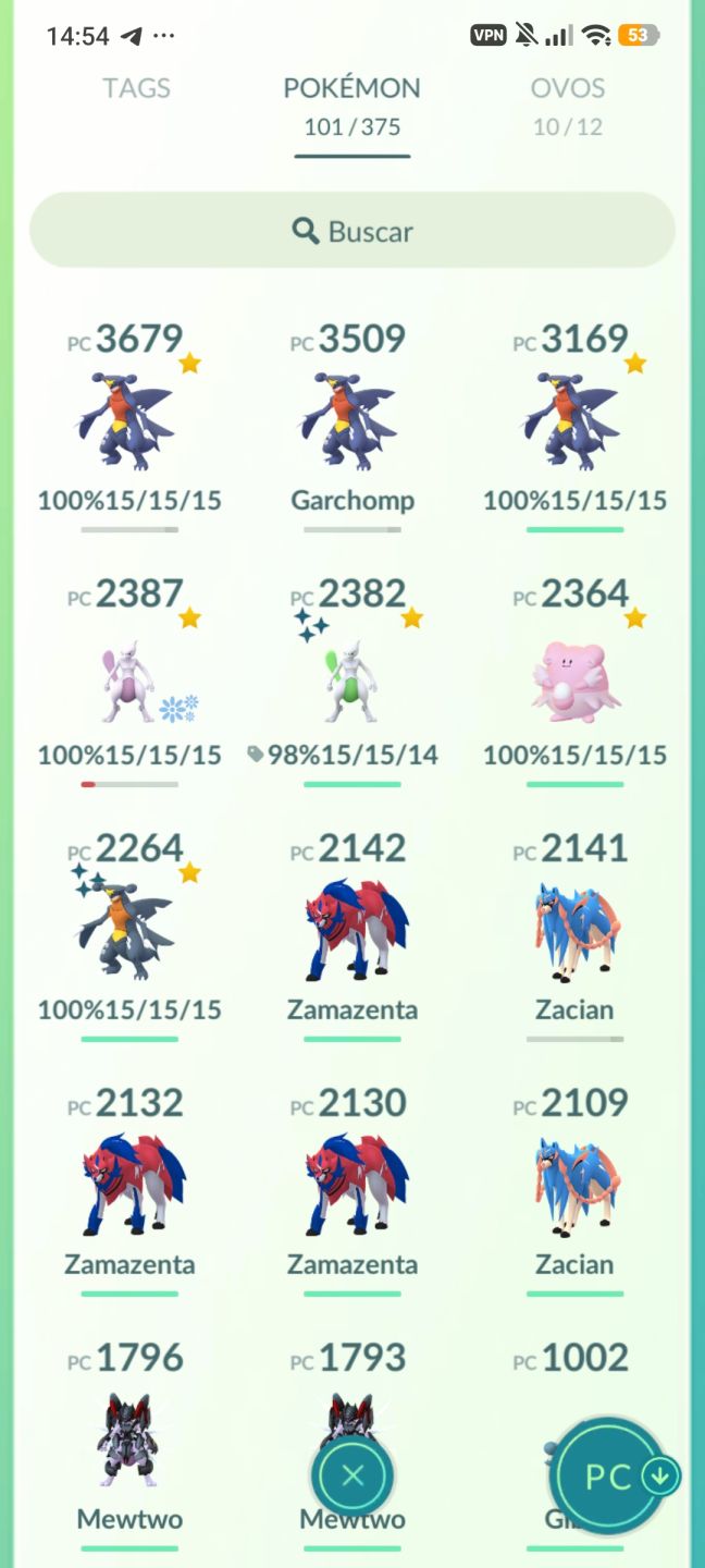 CONTA POKÉMON GO NÍVEL 43 | MEWTWO PURIFICADO 100% | GARCHOMP SHINY 100% (SHUNDO