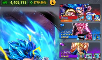 Conta de dragon ball legend end game com 16 ultras
