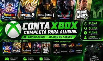 CONTA XBOX COMPLETA PARA ALUGUEL | SPARKING! ZERO + GTA V + DMC 5 + MT JOGOS