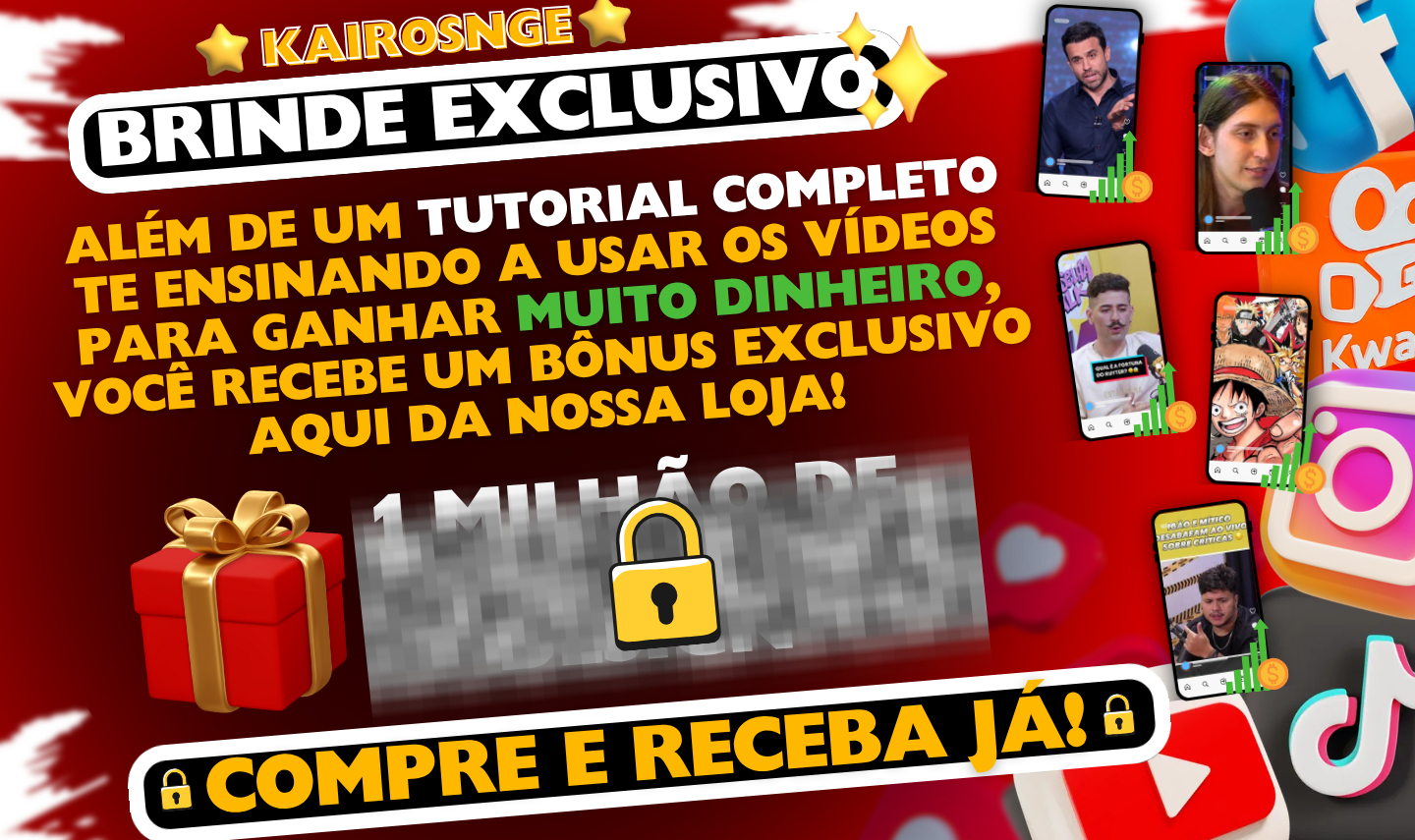 [BARATO] PACK CORTES VIRAIS! +40.000 VÍDEOS PRONTOS PARA POSTAR (+BRINDE)