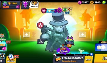 CONTA BRAWL STARS 7.240 TROFÉUS | MORTIS PRESTÍGIO 2 + 777 | 44 BRAWLERS