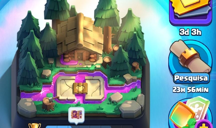 Conta de Clash Royale parada