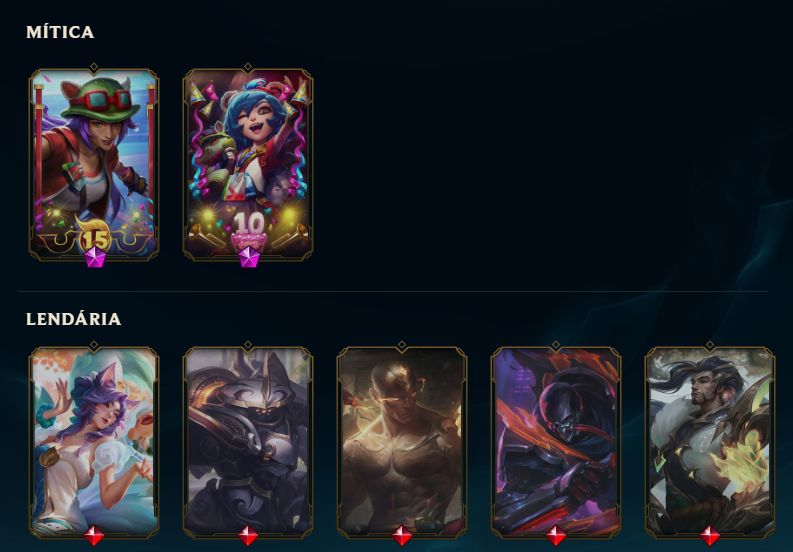 Conta Mestre LOL 63% de WR 93 PDL com skins raras