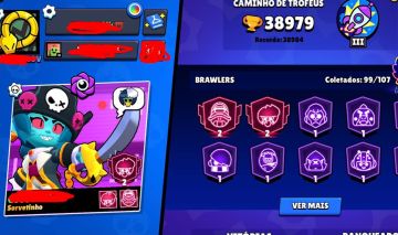 CONTA DE BRAWL STARS | 39K DE TROFEUS | 99 BRAWLERS + KAZE E SIRIUS