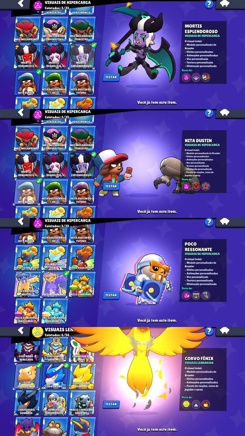 CONTA DE BRAWL STARS 54K DE TROFEUS 104/108 | 2018