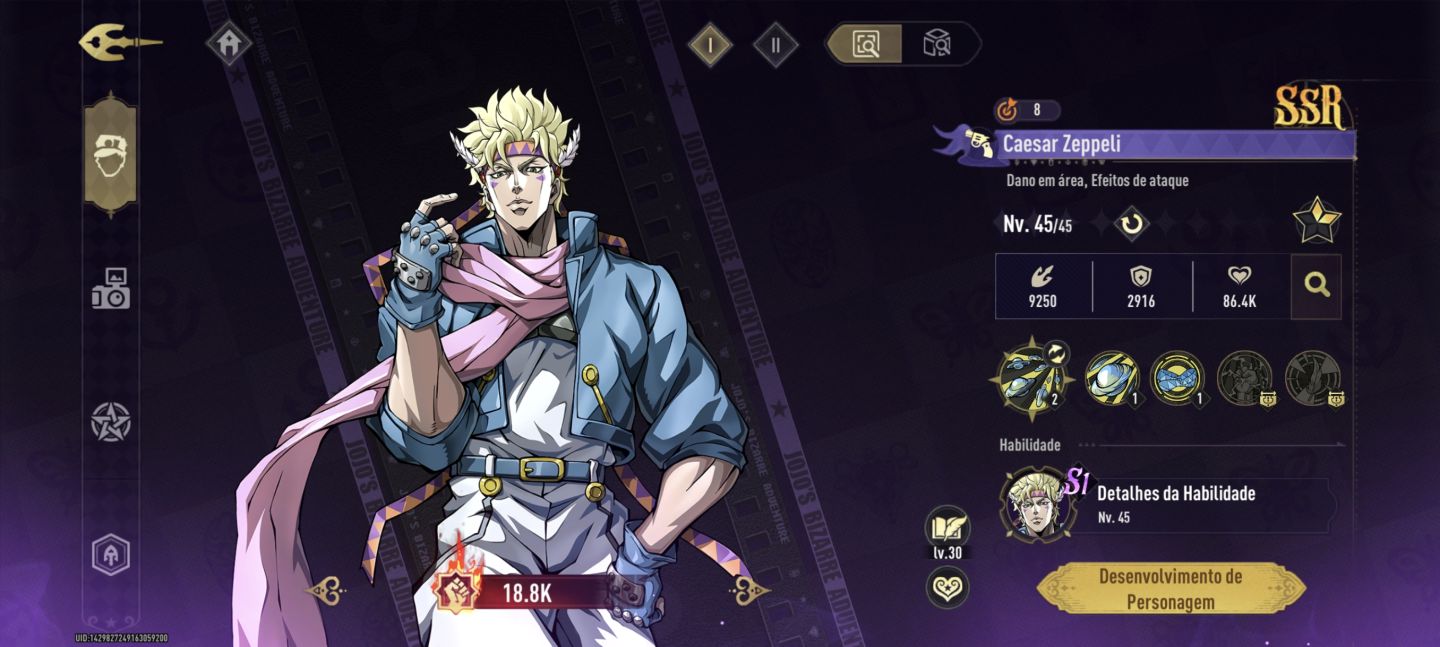 JOJO'S BIZZARRE ADVENTURE GS MELHORES PERSONAGENS