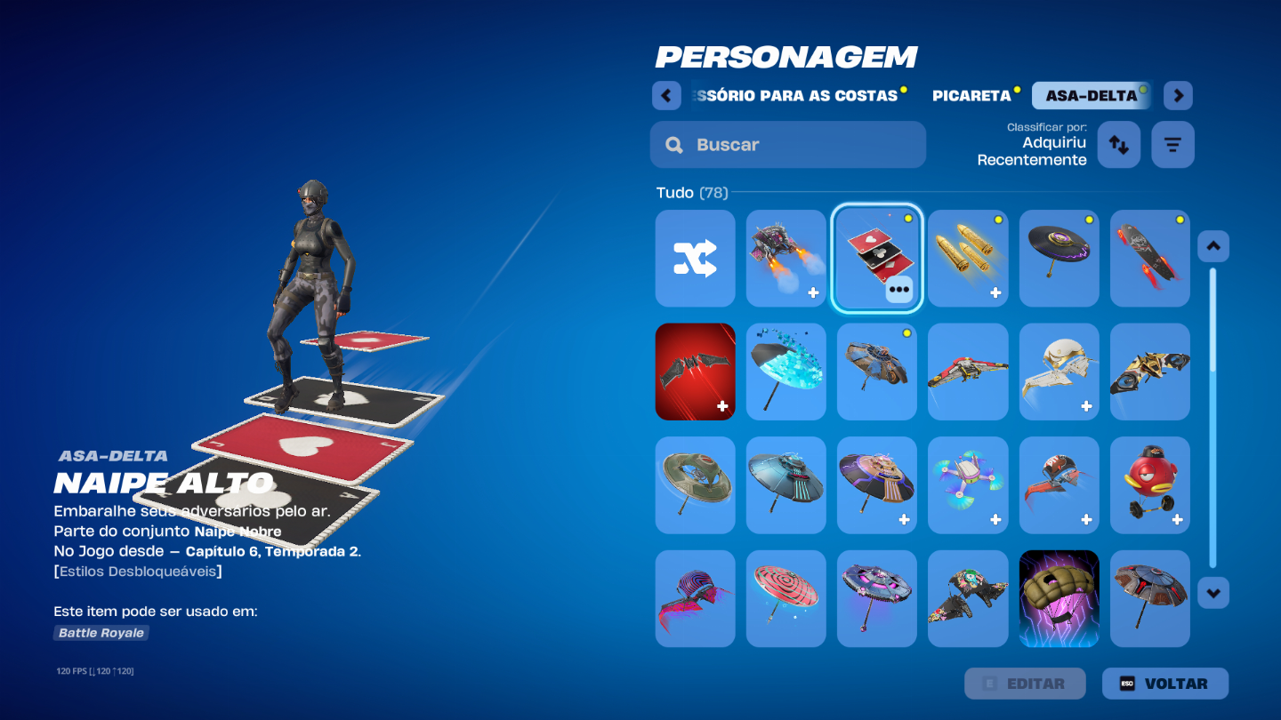CONTA FORTNITE OG - TEMP. 3,4,5,7,8,9 + LARA CROFT