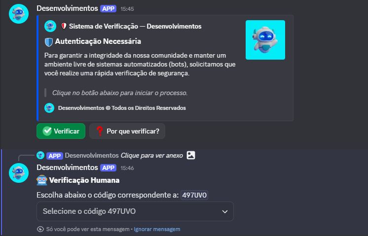 Bot de Verificação CAPTCHA Anti-Raid para Discord