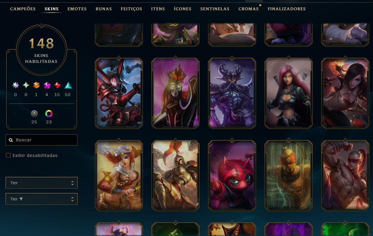 Conta LVL 361, 148 skins com Leblanc Lenda Ascendida , Katarina PRESTIGIO