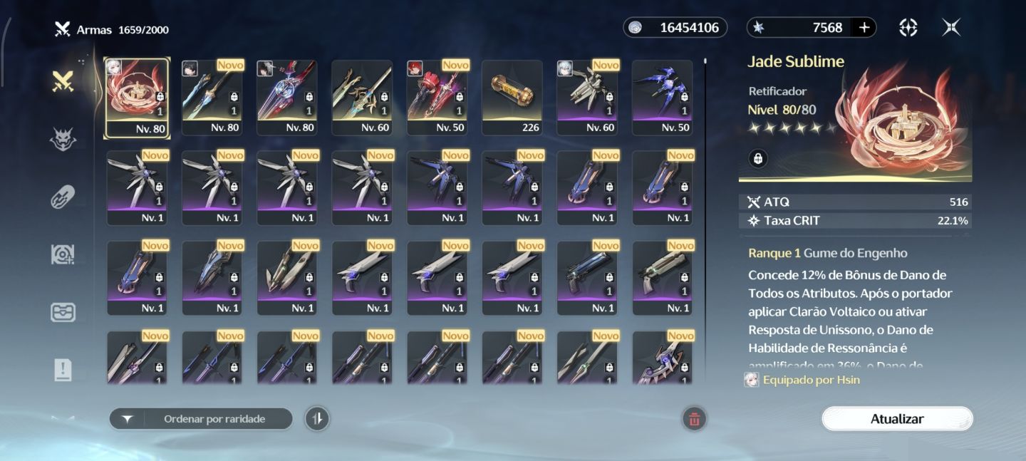Rank 57 Hsin S6 + BIS, Suoming + BIS, Chisa + BIS e Rebeca + 7K Astrites