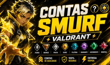 VALORANT CONTAS SMURFS VARIOS ELOS + MMR BOM + LVL ALTO