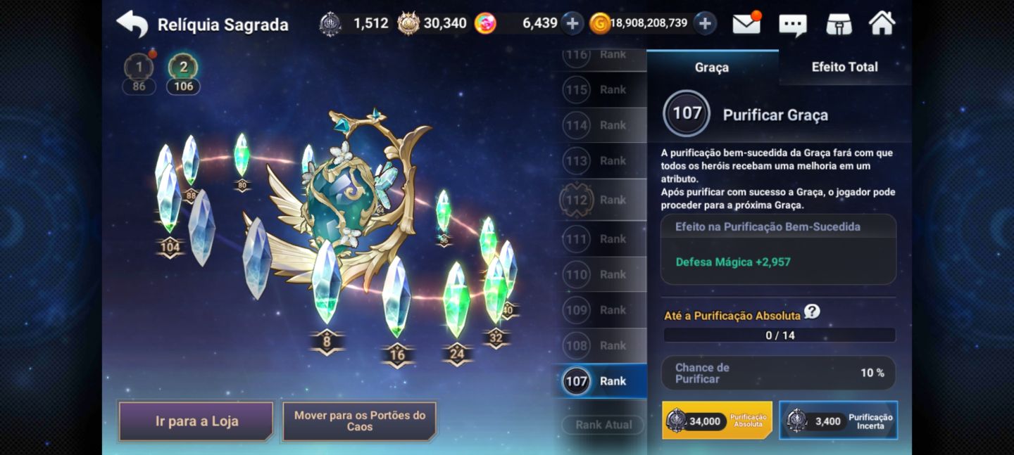 Conta End Game Grand Chase Mob