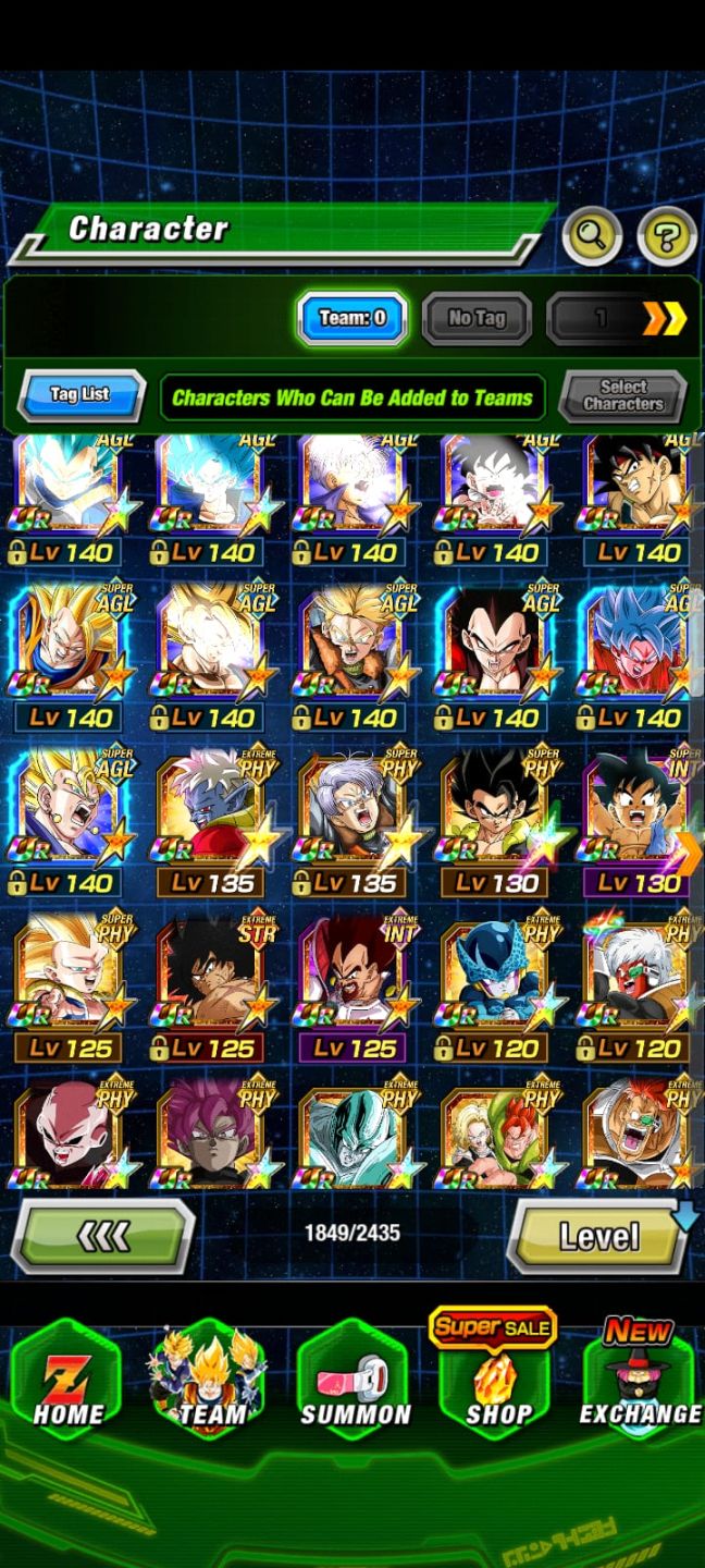 Conta Dokkan battle Avançada (GLOBAL)