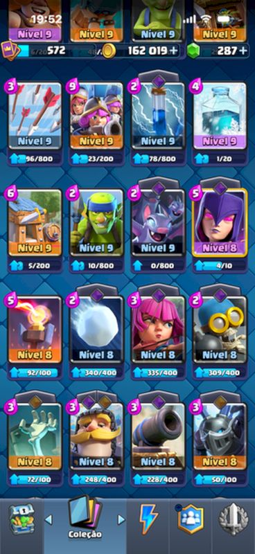 CONTA CLASH ROYALE ARENA 10 COM EVO