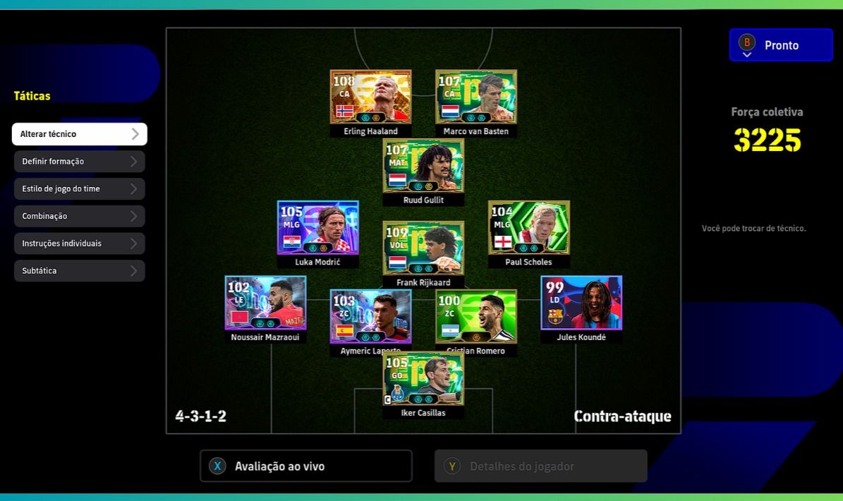 Conta Efootbal Xbox/pc - (NOVO GULLIT 107) FULL ACESSO!!!