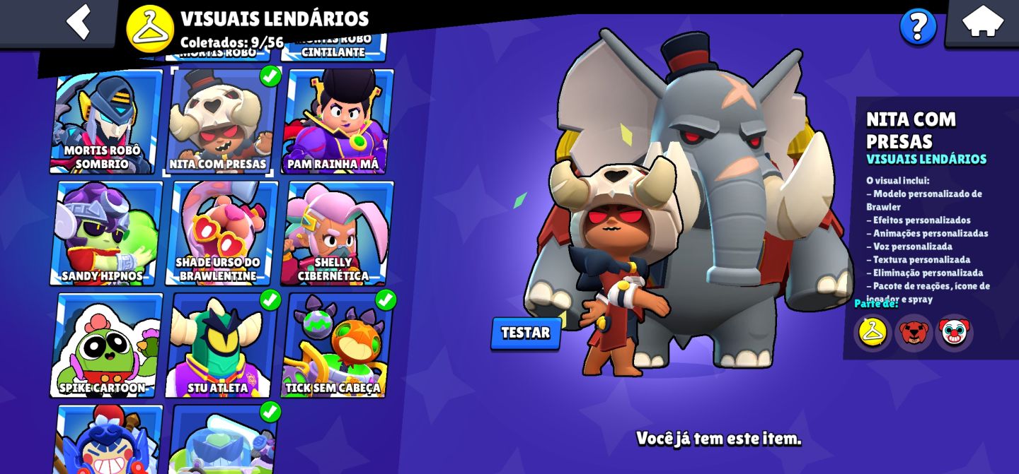 CONTA BRAWL STAR GEMADA