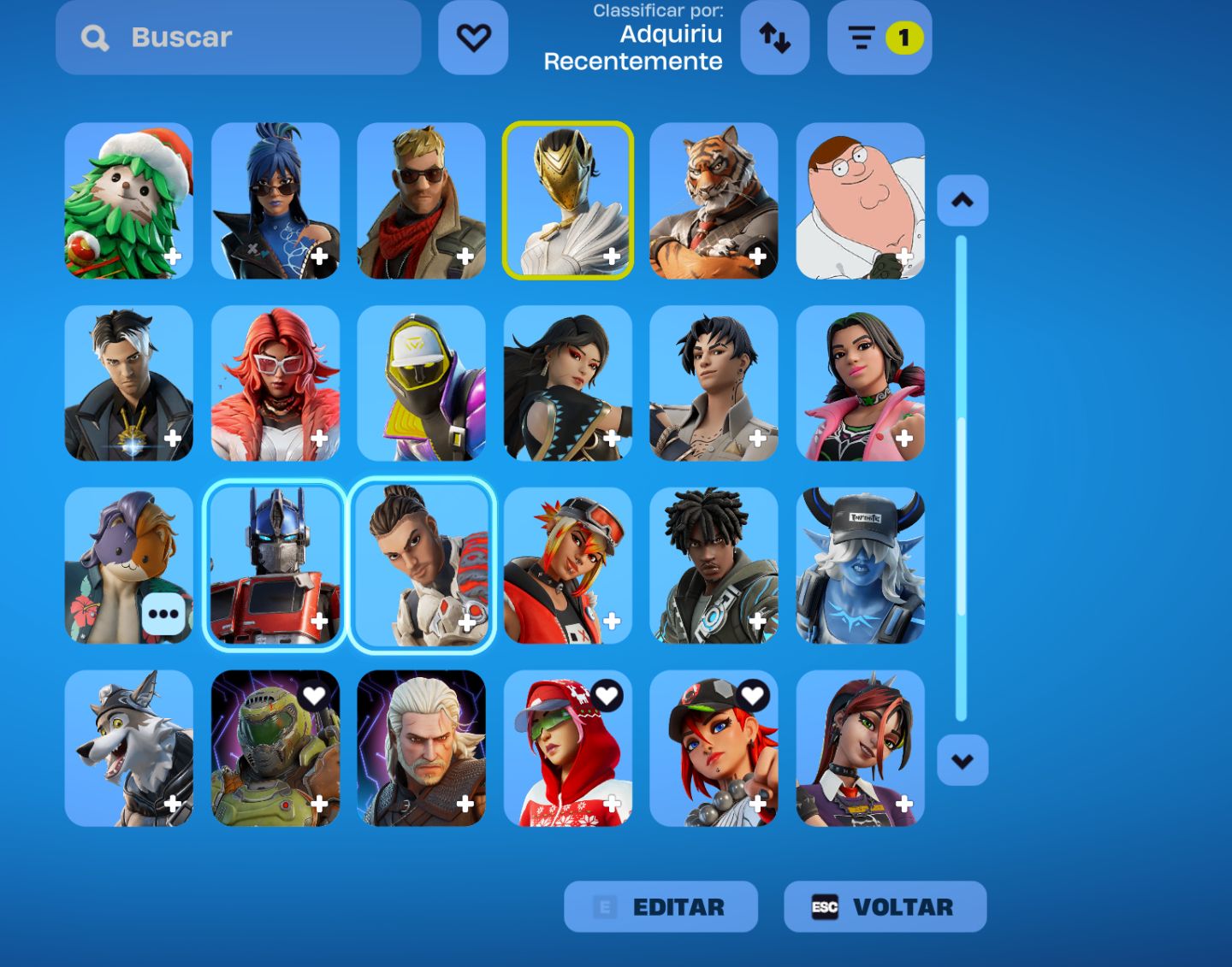 CONTA FORTNITE FULL TRYHARD VARIAS SKINS RANKEADO: ELITE