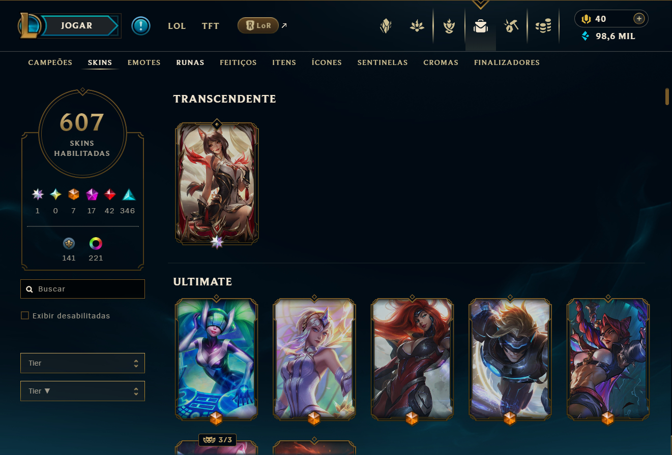 CONTA ESMERALDA | 607 SKINS | 340 EMOTES | 174 CROMAS
