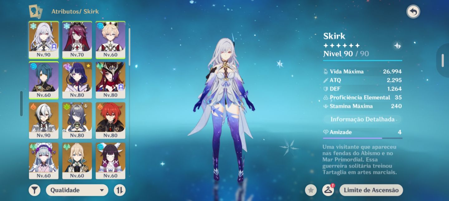 SKIRK LV.90 + ARLECCHINO LV.90 | 11x 5 | RAIDEN CHASCA LAUMA COLUMBINA