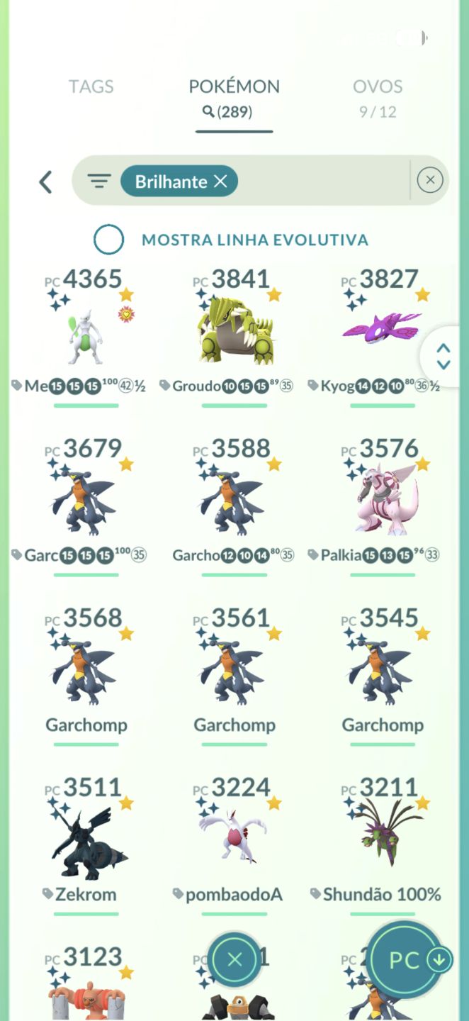 Conta Pokémon go nível 59 com mewtwo shiny 100%