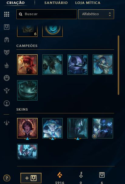 Conta de lol + vava