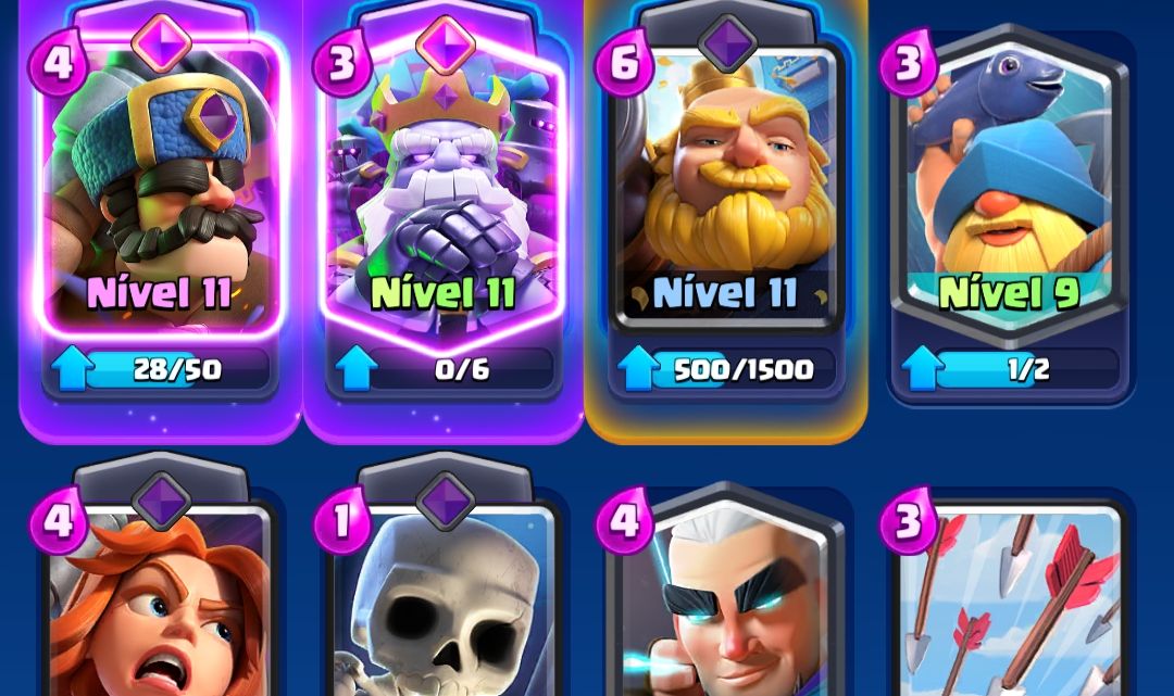 Conta Clash Royale Vários Personagens + 1 Campeão