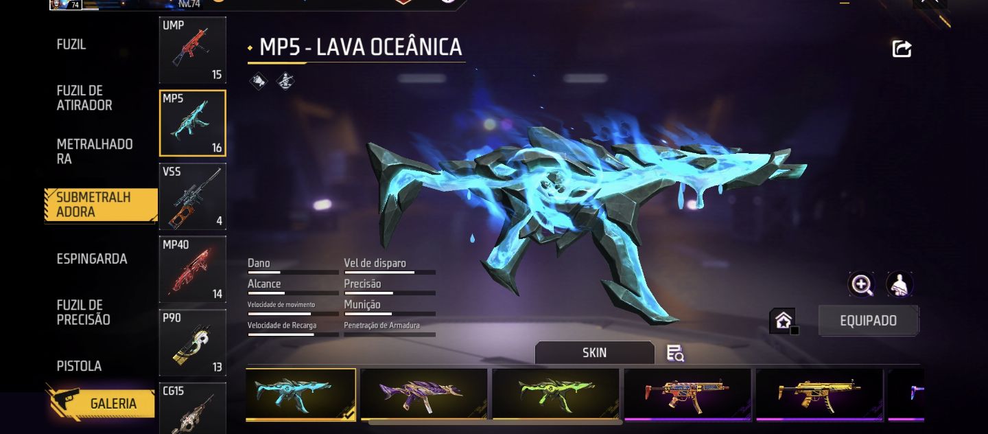 Conta free fire rara