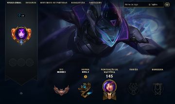 CONTA PLATINA S13 / MF EXOCÓSMICA / PROJETO VAYNE/ 59 SKINS / 23K EA / HANDLVL