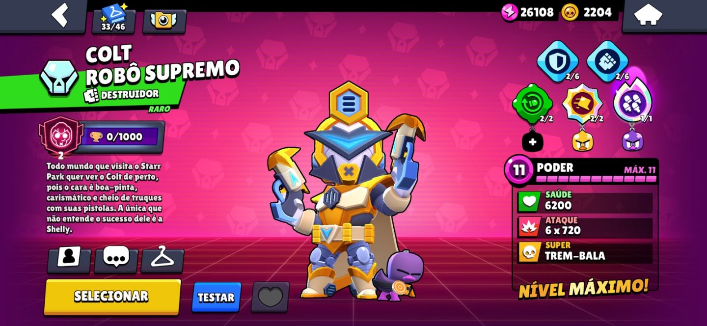 CONTA BRAWL 107 BRAWLERS E +35K Troféus