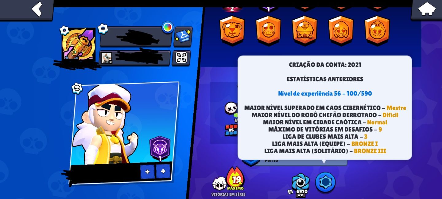 Conta de Brawl stars muito boa e rara, criada em 2021!!!!!!!