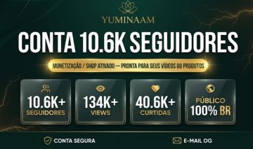 CONTA TIKTOK 10,6K SEGUIDORES, MONETIZAÇÃO E SHOP APROVADO | NICHO PROSPERIDADE