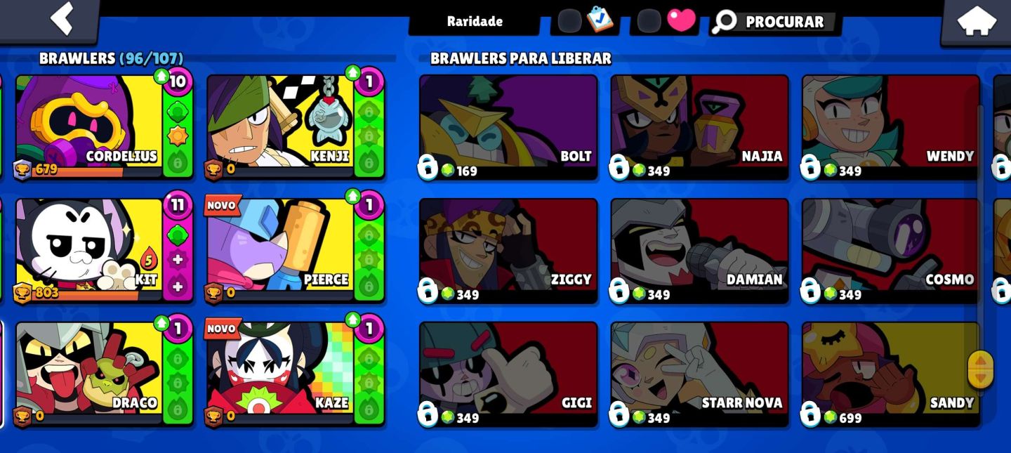 Brawl Stars 37K | 96 Brawlers | 12 Lendários | 31 Hipercargas | 2 Prestígios