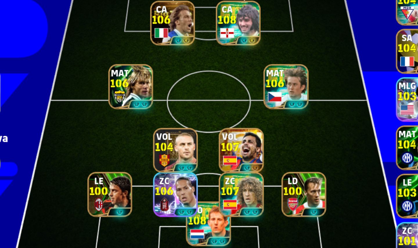 Conta efootball mobile top com uns metas