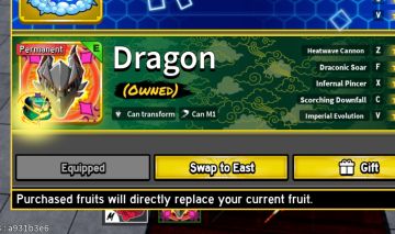 Conta blox fruits com dragon perm, kistune perm + skin e outras 2 perm