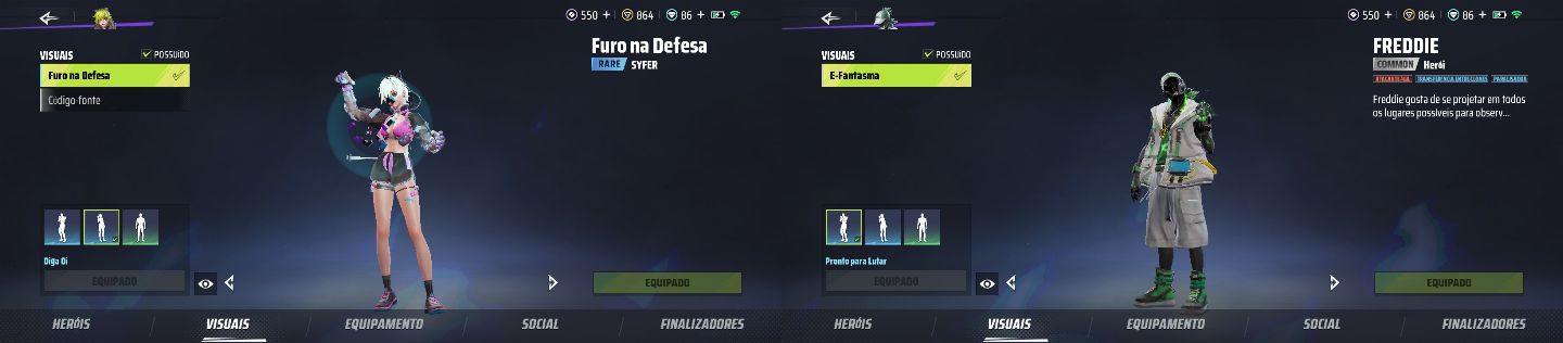 CONTA FARLIGHT84 - QUASE TODOS OS VISUAIS!