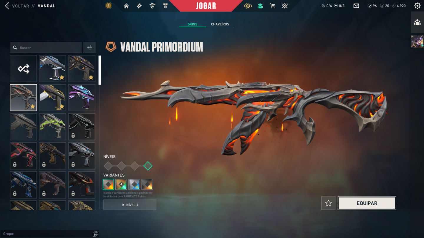 CONTA VALORANT | karambit saqueador + vandal kuronami/preludio/sublime e+
