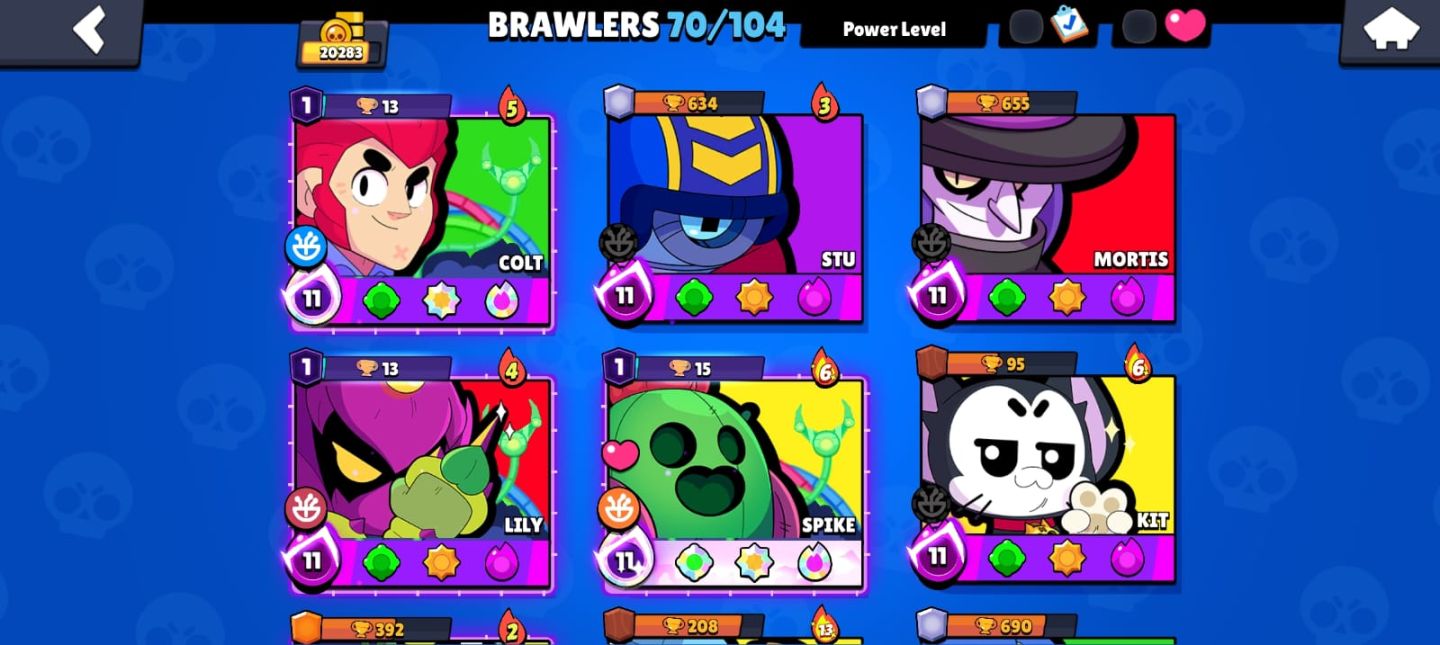 Conta de Brawl Stars 20k de troféus e muitos brawlers!!