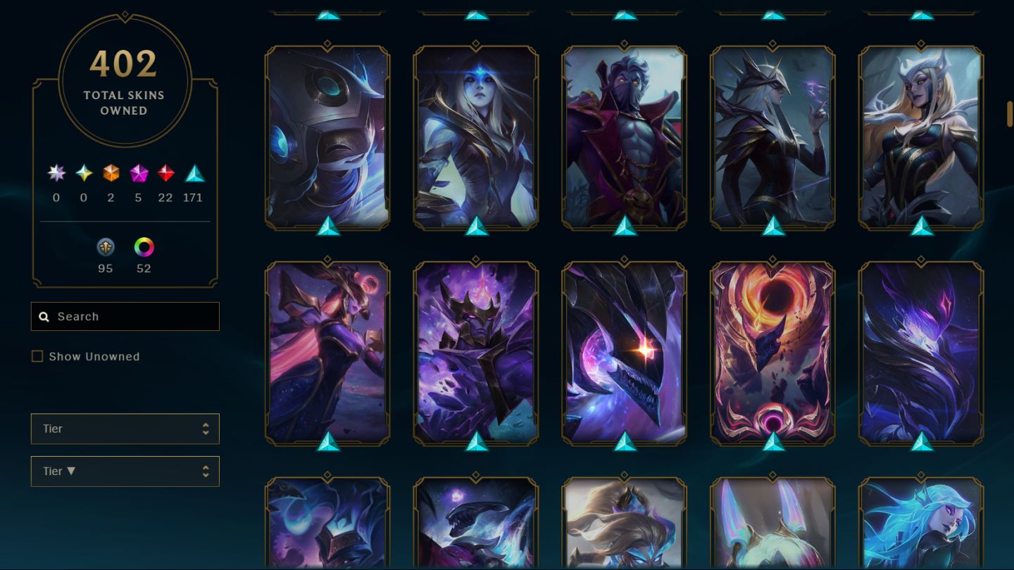 Conta League Of Legends, 402 skins +skins tft, emerald 3, Level 489