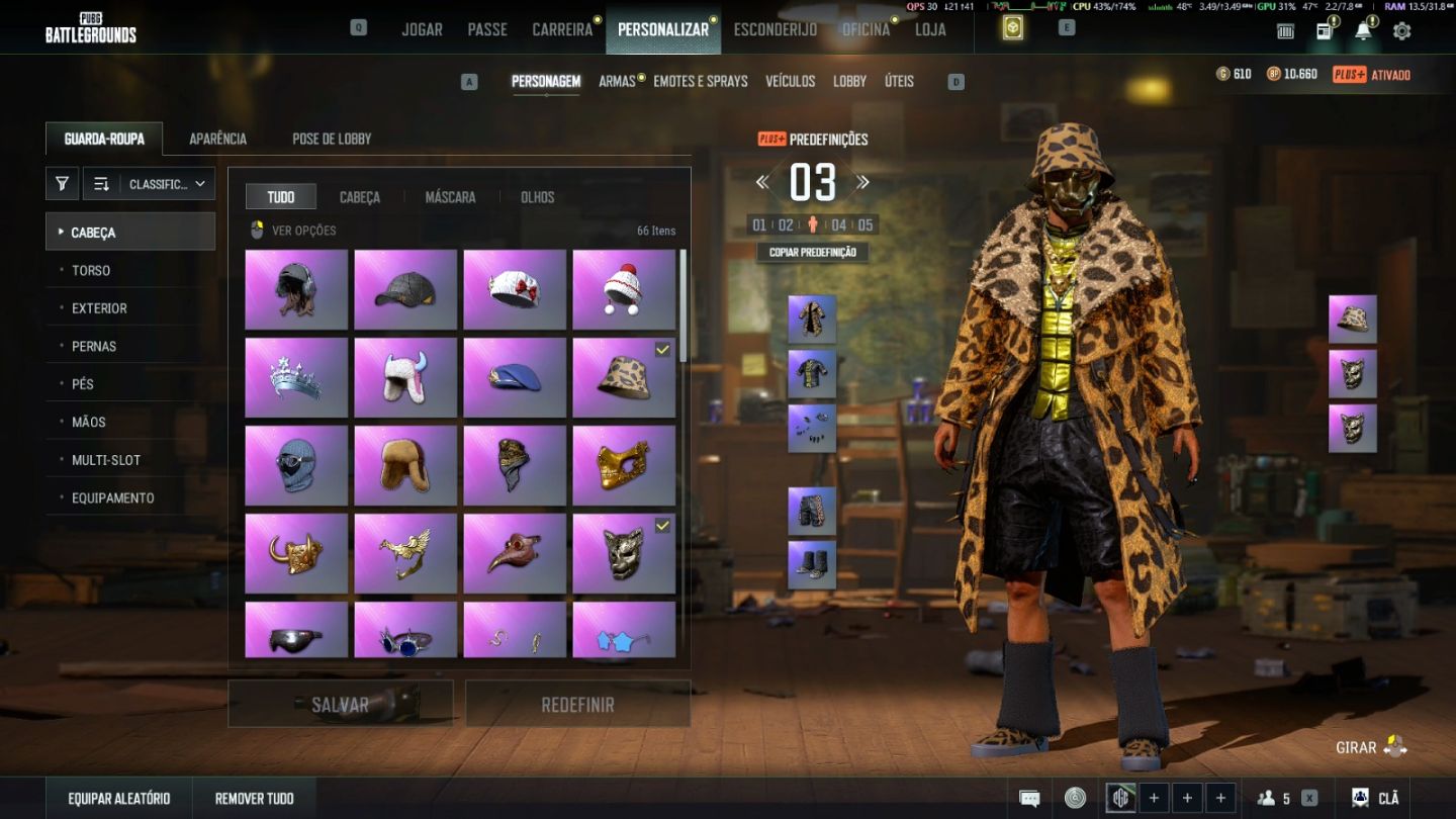 PUBG | AUG Lv8 | Beryl Medusa Lv6 | ACE Lv2 | Personagem Glasya Lv 2
