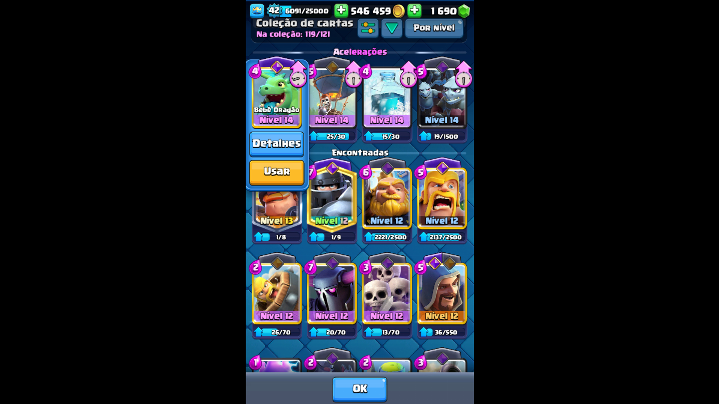 Conta de clash royale com 9151k de trofeus 14evo valor negociavel só vem!!!